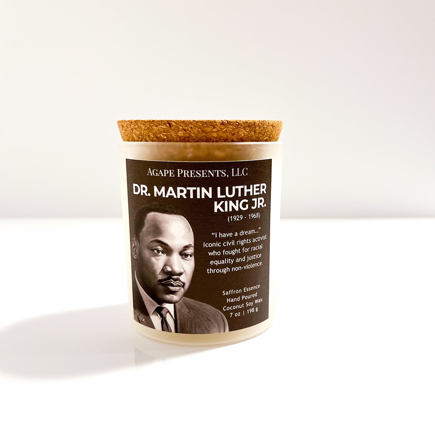 MLK Jr. WHT - Saffron Essence Black History candle