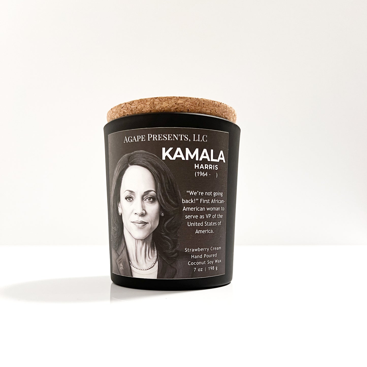 Kamala Harris - Strawberry Cream Black History candle