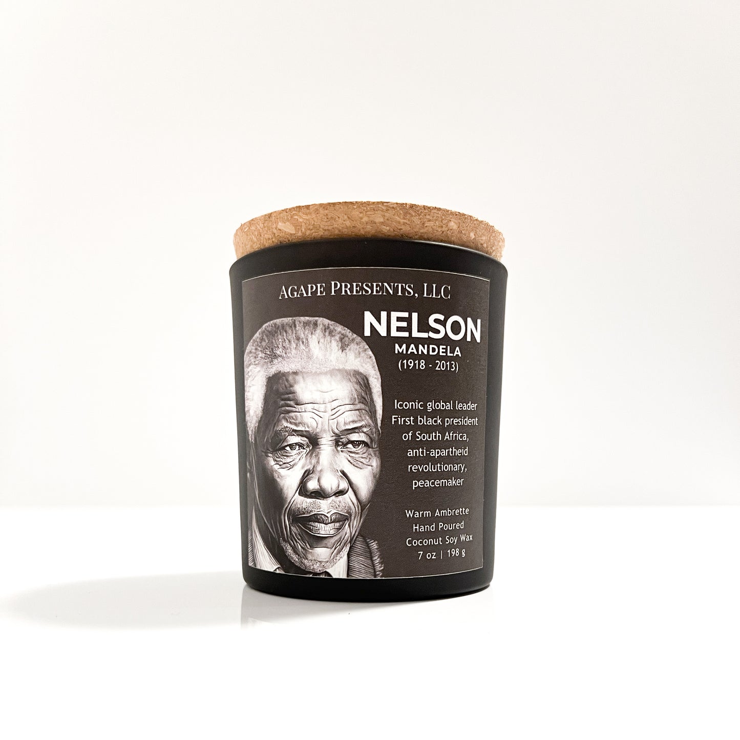 Nelson Mandela - Warm Ambrette Black History candle