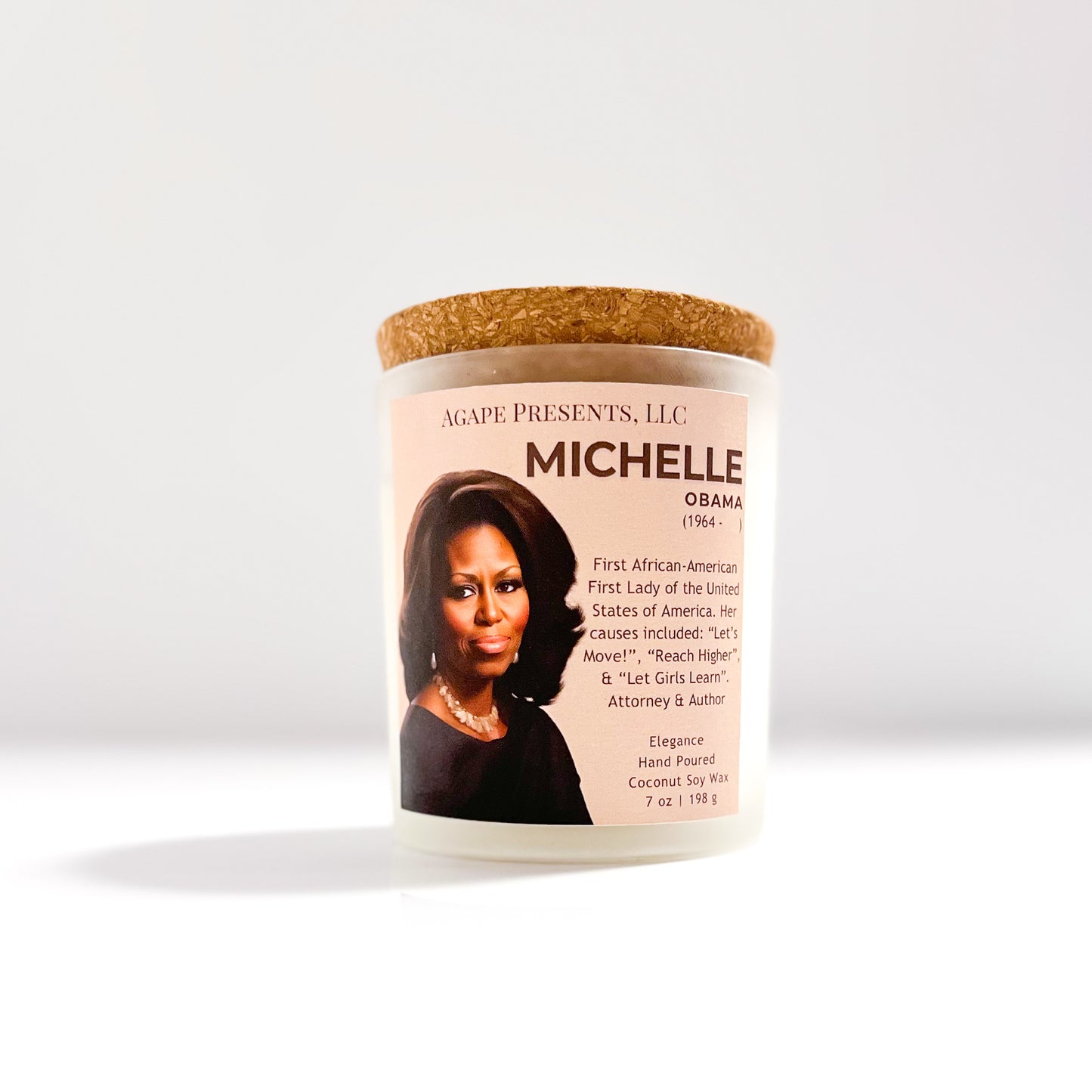 Michelle Obama WHT- Elegance Black History candle