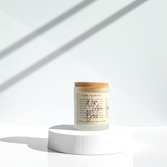 Wife, Mom, Boss Candle - Minimalist