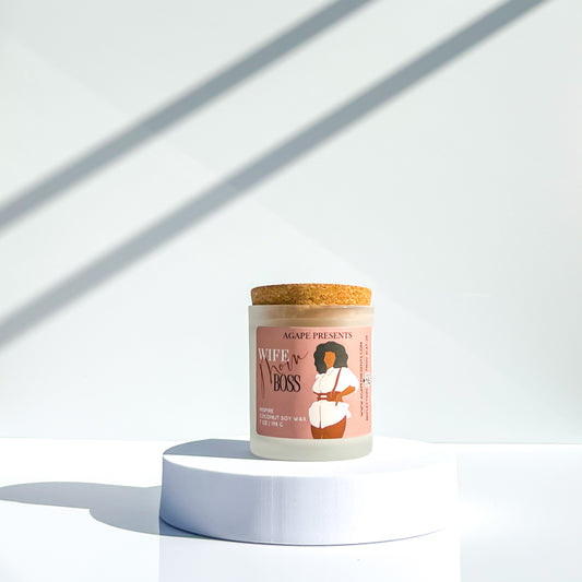 Wife, Mom, Boss Candle - Dark